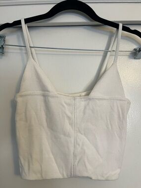 Joah Brown Cream Spaghetti Strap Crop Top size S/M